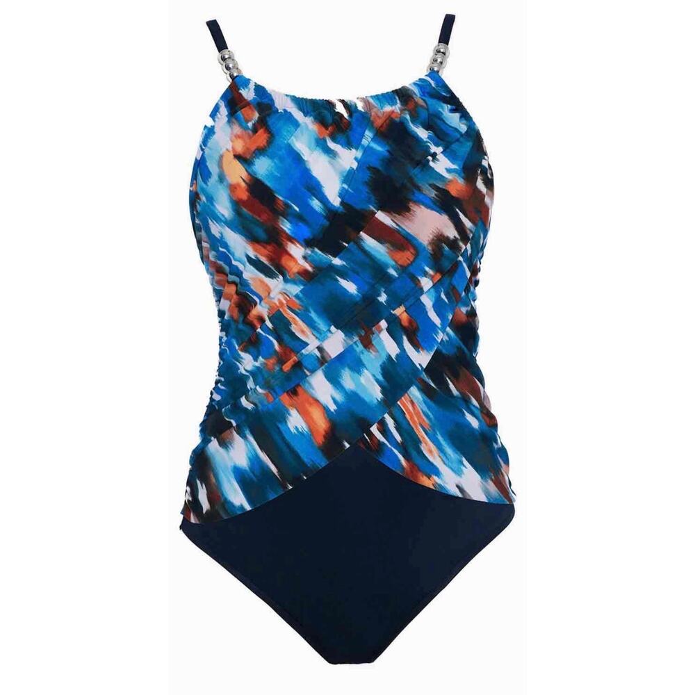 Miraclesuit Magicsuit Chic Mystique Lisa One Piece Swim Suit 14 NWT - Picture 2 of 6